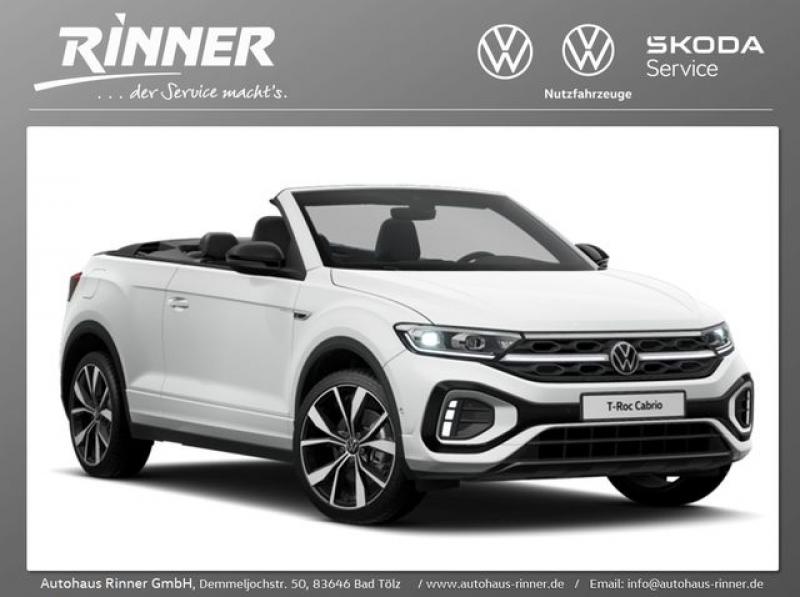 VW  T-Roc Cabriolet R-Line 1,5TSI 110KW DSG Navi/AHK, Pure White